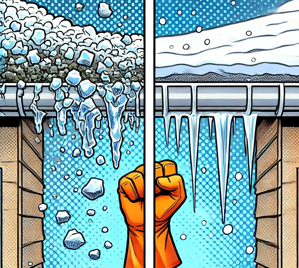 destroy ice dams