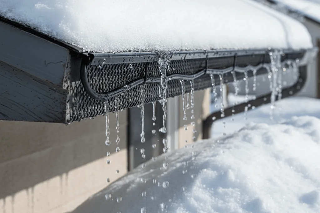 Gutter guards and heated cables for winter, Chicago