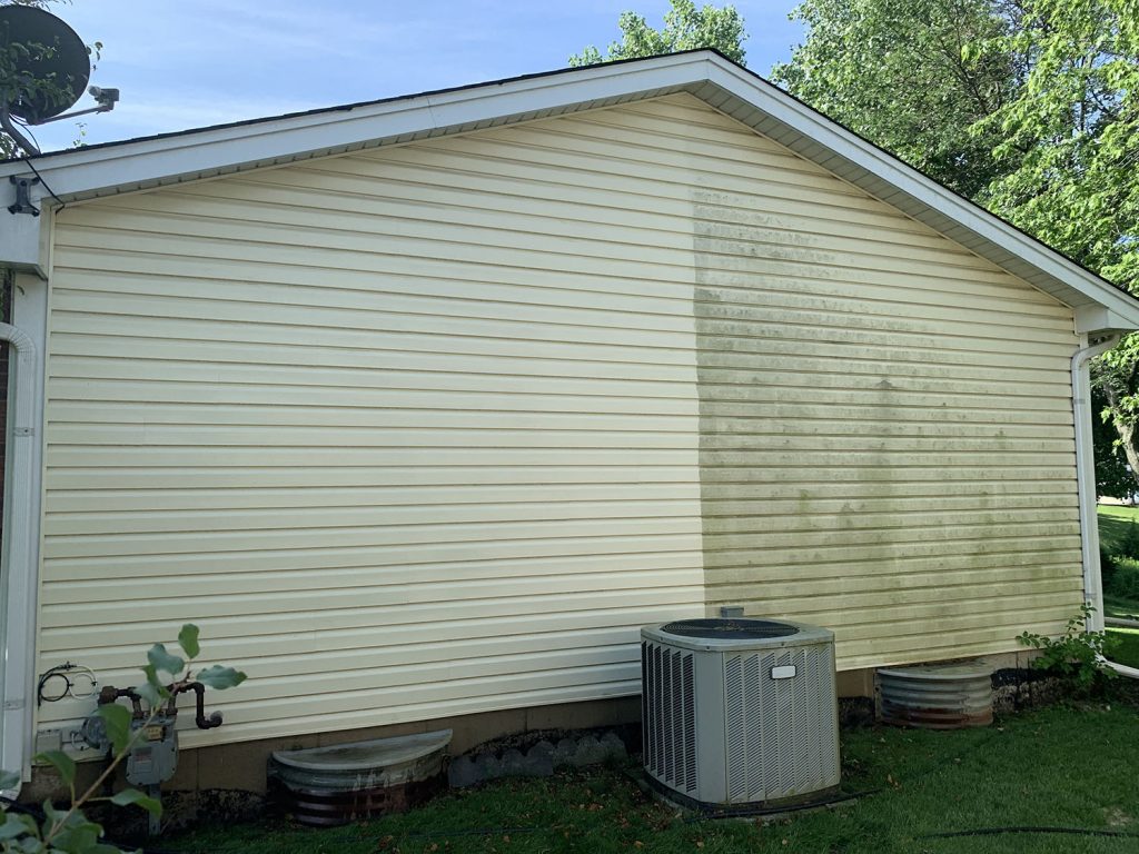 house siding power washing