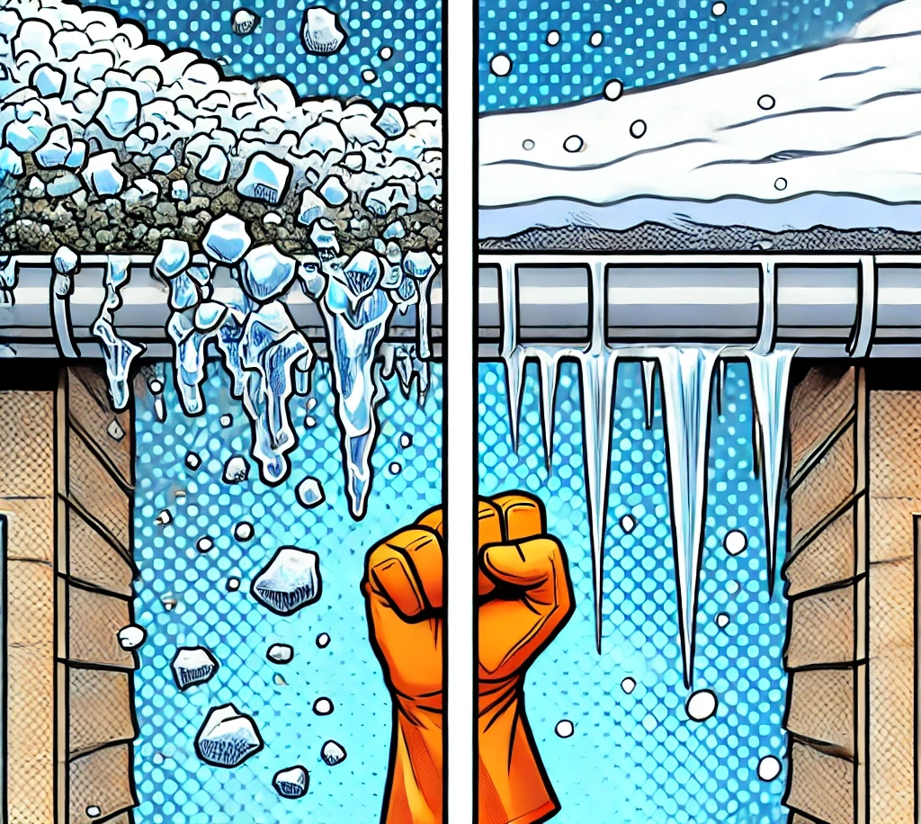 destroy ice dams